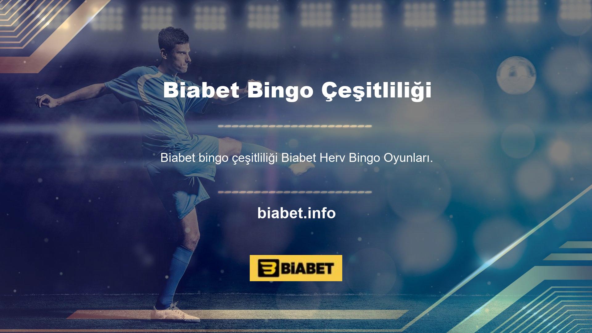 Canlı casino oyunlarına benzer şekilde, Bingo oyunları Biabet kategorisinde Biabet kategorisinde para kazanmanıza izin verir