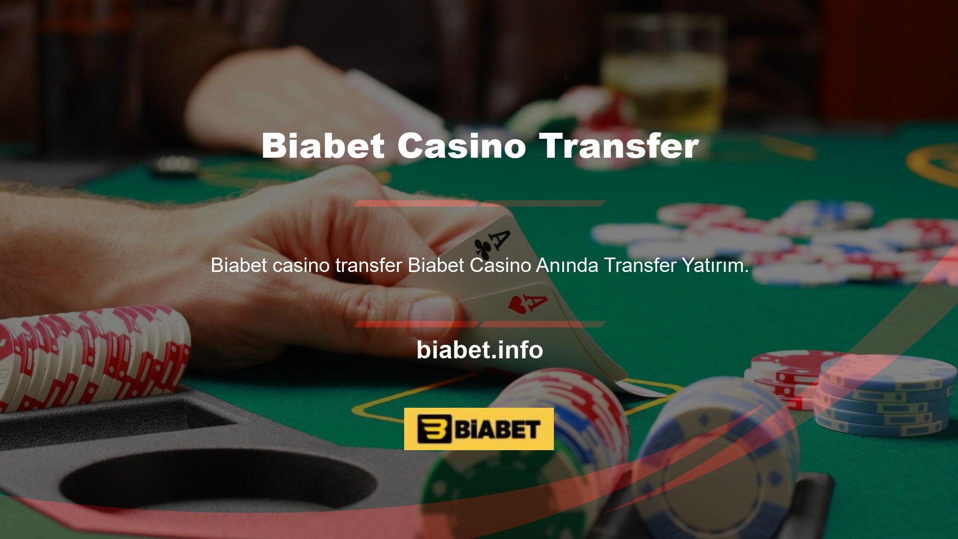 Biabet Casino Anında Transfer Yatırım Hileleri Casino hileleri çoğu casino sitesinin ekmek ve tereyağıdır